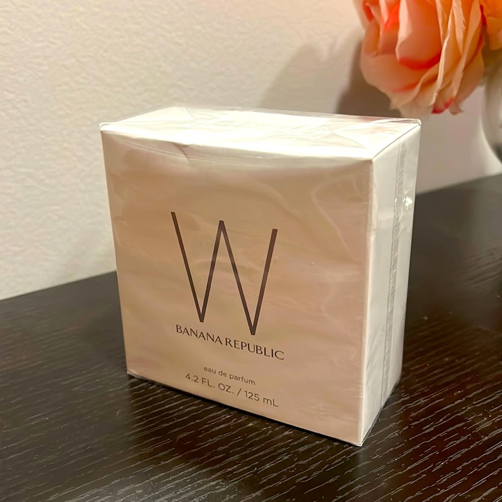 W Banana Republic eau de parfum 4.2 oz, in the original plastic wrap.